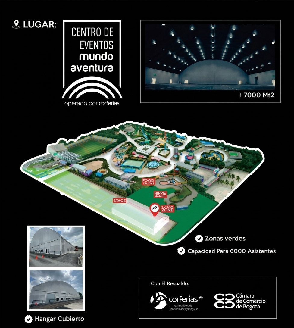 Mapa lugar segunda edición de bogotattoo